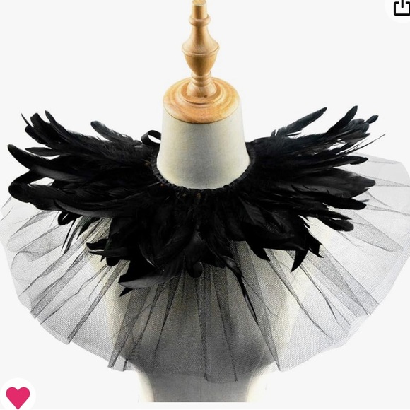 Halloween Feather Collar/ Shawl NWT (Final Price, includes Discounted Shipping) - Picture 2 of 6